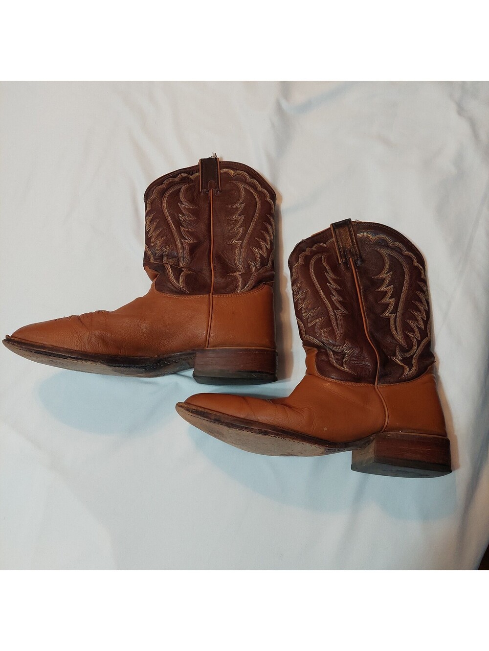 Nocona Men's Western Cowboy Boots Size 10.5 EE Brown Leather